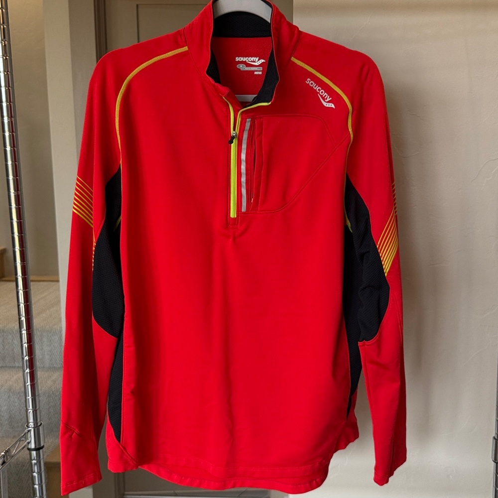 Saucony 1/4 Zip Running Jacket Pullover, Medium
